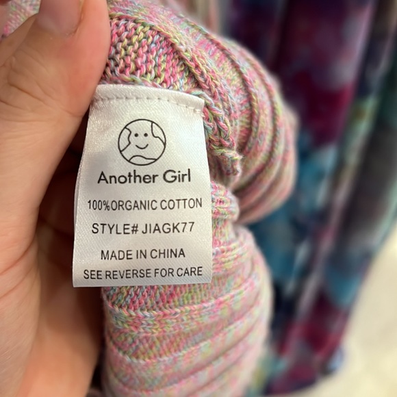 NWOT Multicolor long sleeve dress - Another Girl - Picture 6 of 8